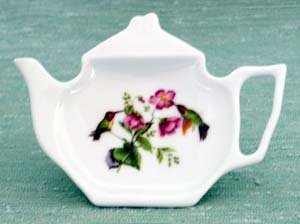 Hummingbird w/Flowers Tea Caddy
