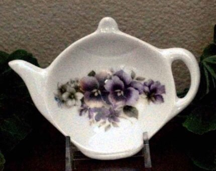 Pansy Tea Caddy
