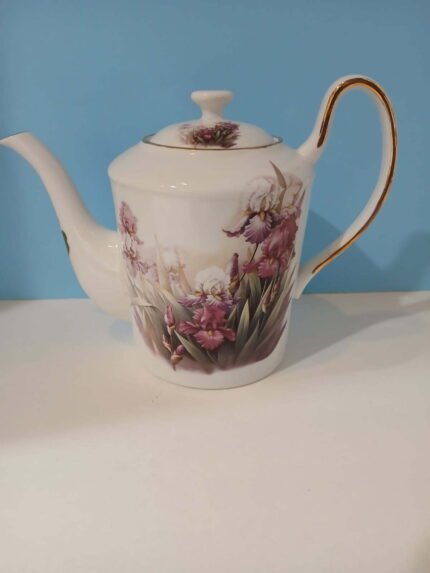 Pink Iris Classic Teapot